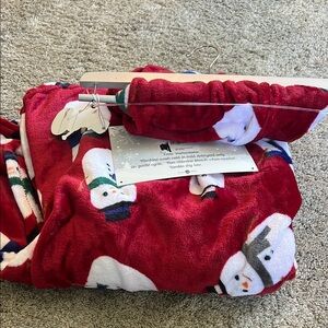 Festive Red Snowman Pajama Set